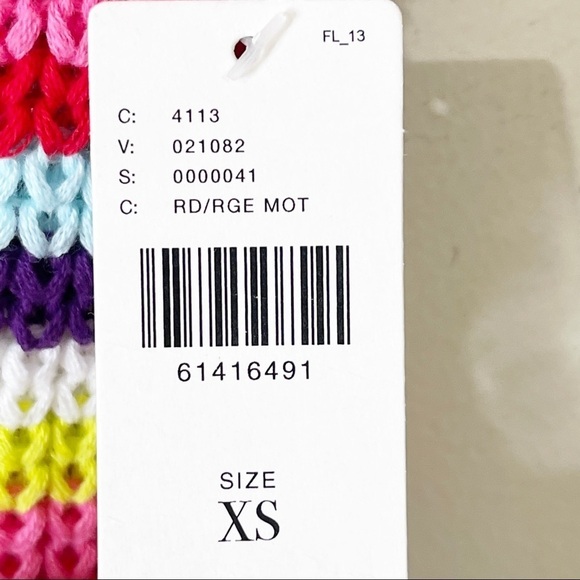 Anthropologie John + Jenn Multi Rainbow Knit Halter Percy Sweater Tank XS NWT - Picture 5 of 8